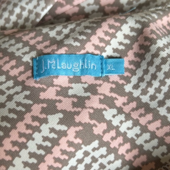 J. McLaughlin Sophia Houndstooth Plaid Catalina Cloth Sheath Dress Sz XL - Picture 11 of 13